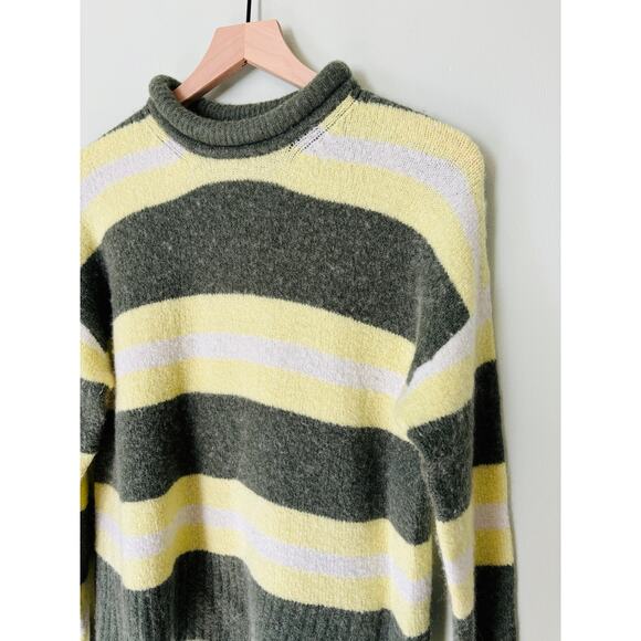 Madewell Wool Blend Striped Sweater Size Medium - Picture 6 of 9